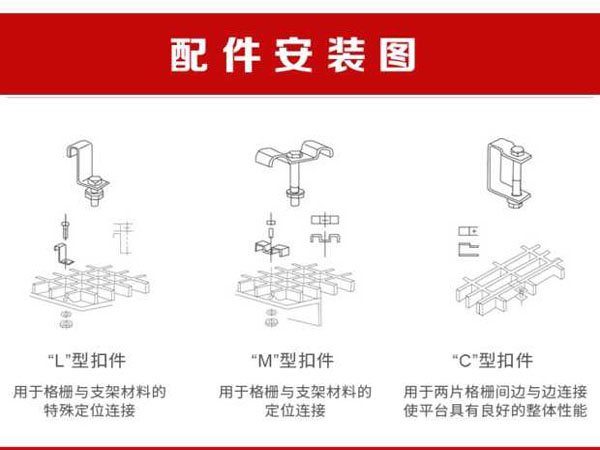 格柵固定卡扣